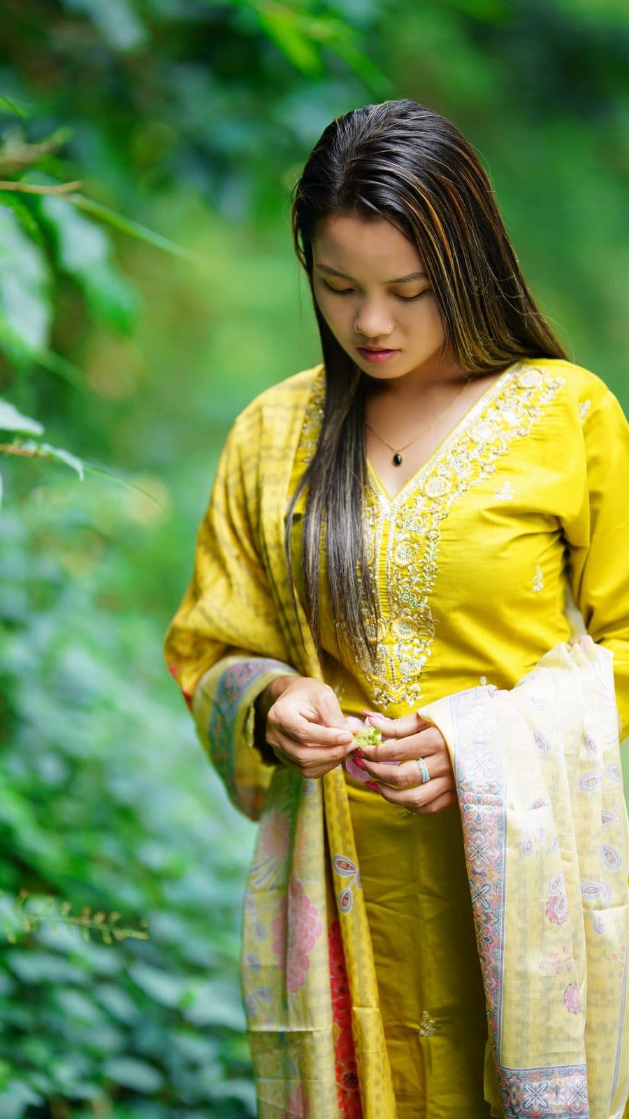 Sunshine Chanderi Kurta Set, view 1